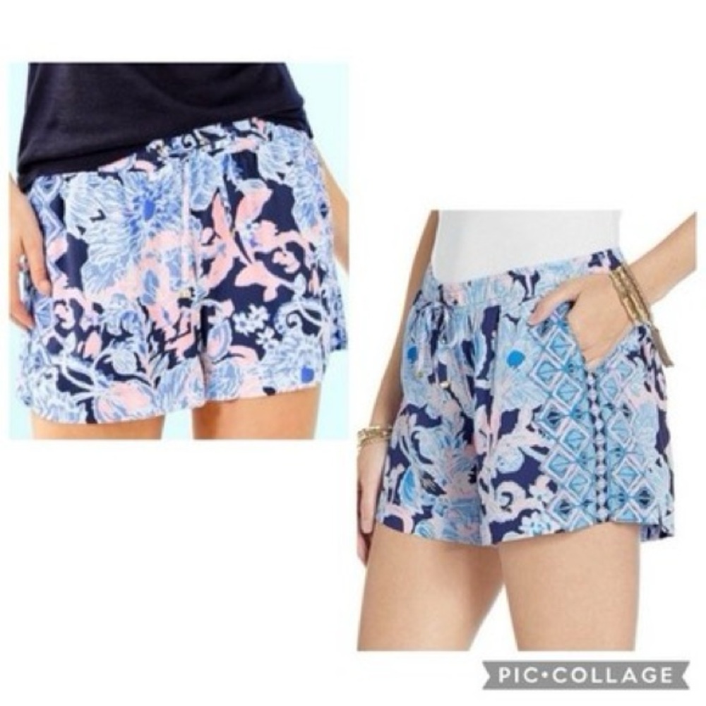 Lily Pulitzer Bright Navy Amore Katia Shorts
